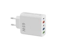 Chargeur USB C 65W 5-Port Prise Rapide Chargeur QC 3.0 USB C PD Chargeurs Multiple 3.1A Type C Adaptateur pour i-Phone 11 12 13 14 15 16 XS X SAMS-ung Galaxy S23 S22 S21 X-iaomi i-Pad