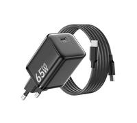 Chargeur USB C 65W pour MacBook, Charge Rapide PD3.0 Adaptateur GaN II avec Câble USB C 2M, Compatible for MacBook Pro/Air, pour iPhone 17/16/15, pour Samsung Galaxy S25/S24