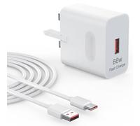 Chargeur USB C 66 W compatible avec Honor 300 200 100 90, Magic 7 6 5 4 Pro Lite, Pad X9 X8, chargeur mural rapide pour Huawei Mate 60 50 40 30 Pro, Pura 70 60 50 40 30 Pro Lite avec câble de type C