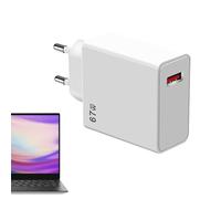 Chargeur USB C 67 W - Adaptateur d'alimentation rapide QC 5.0 - Compatible avec les smartphones et tablettes USB C - Chargeur de voyage compact et portable