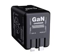 Chargeur USB C, adaptateur de chargeur de téléphone à double port | Prise multiple portable pour mur, voyage, voiture, téléphone et appareils informatiques