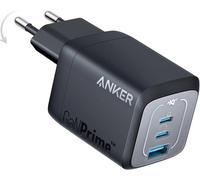 Anker Tech Chargeur Prime 67 W GaN USB-C 3 ports Charge rapide Compact Pliable Noir (prise EU)