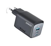 Anker Tech Chargeur Prime 67 W GaN USB-C 3 ports Charge rapide Compact Pliable Noir (prise EU)