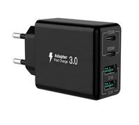 Chargeur USB C - AUTREMENT - 55 W - 4 Ports - Charge Rapide - Compatible iPhone