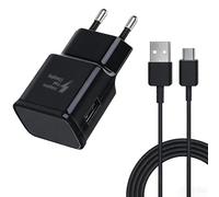 Chargeur USB C avec câble de charge rapide compatible avec Samsung Galaxy A17 A16 A15 A14 A13 A12 A07 A06 A05s A04s A52 A52s A51 A32 A26 A25 A20e S10 S9 S8, Z Flip55 Bloc d'alimentation pour tablette