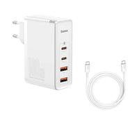 baseus gan2 pro chargeur mural rapide 100w usb / usb type-c quick charge 4+ power delivery (nitrure de gallium) blanche (ccgan2p-l02) G
