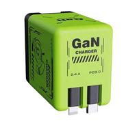 Chargeur USB C, Bloc de Charge à Double Port pour Les Ordinateurs Portables, Prise Multiple Portable pour Le Mur, en Voyage, en Voiture, pour Téléphone, à la Maison et pour Ordinateur et Appareils