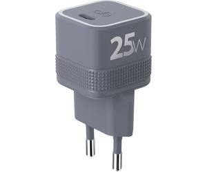 Chargeur USB C Cube 25W Power Delivery UltraGaN Gris + Garantie à vie Force Power