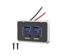 Chargeur USB C Double Sortie 36W pour pd pour qc3.0 Chargeur | Matériau ABS+PC pour robuste, étanche IP, conception compacte 7.8x4.7cm, résistance chocs vibrations