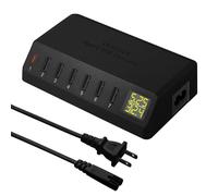 Chargeur USB C, familaha 7-Port Station de Charge avec écran LED, Type C Chargeur Multi USB 40W Prise Multiple Secteur for iPhone 14 13 12 11Air Pro Max iPad Samsung Galaxy S21 Android Tablette Xiaomi