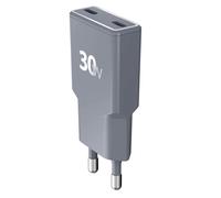 Chargeur 2 USB C Pocket 30W Power Delivery UltraGaN Gris + Garantie à vie - Origine France Garantie Force Power