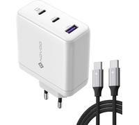 Chargeur Usb-C Gan Iii 120w Rapide, Chargeur Universel Pps 3 Ports Compact Avec 1 Câbles Pd 100w Type-C, Pour Macbook Pro 14'', Dell Xps 13, Ipad Pro, Iphone 15, Galaxy S23, Note20, Apple Wa[Z199]