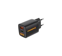 Chargeur USB-C Hammer RapidCharge Duo 30 W, Chargeur Rapide à 2 Ports, Charge Rapide PD, Adaptateur Secteur USB-C Compact à Double Port pour Smartphones, tablettes et Accessoires