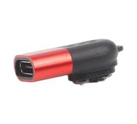Chargeur USB C magnétique pour LEDLENSER P2R P4R P5R | Compatible avec P2R, P4R, P5R Core, verrouillage magnétique sécurisé, sortie 5 V 500 mA, finition noire (rouge)