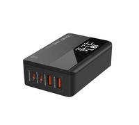 Chargeur USB C MANTO 70W GaN avec écran LED, chargeur rapide 4 ports avec 2 USB-C PD3.0/QC4+ et 2 USB-A QC 3.0, station de charge USB compacte pour MacBook, iPhone, Samsung, iPad, ordinateur portable,