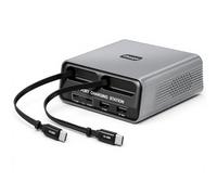Chargeur USB C multiple 6 en 1 320 W pour ordinateur portable (2 câbles USB-C + 2 C + 2 A) compatible avec MacBook Pro/Air, i-Pad, iPh0ne, HP, Galaxy S25, etc