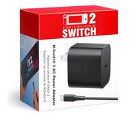 Chargeur USB C PD 3.0 60 W pour Nintendo Switch 2, Steam Deck, Asus Rog Ally et MacBook Air, Lenovo, Dell, Samsung Chromebook Tepy C avec câble USB C vers C de 1,5 m
