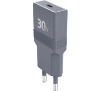 Force Power - Adaptateur secteur - UltraGaN, garantie à vie - 30 Watt - 3 A - PD/PPS (USB-C) - gris