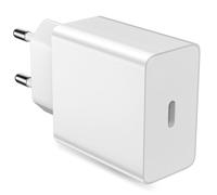 Chargeur USB-C pour Samsung Galaxy S26 S25 S24 Ultra, Adaptateur Secteur 60W Ultra Rapide pour Galaxy Tab S10 Ultra A56 A36 A17 A26 5G Z Flip7 FE pour iPhone Air 17 16 15 Pixel 10, sans câble, Blanc