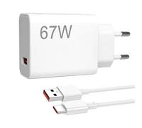 Chargeur USB C pour Xiaomi 67 W avec câble Type-C de 2 m pour Xiaomi Civi 4 Pro/Civi 3 /Civi 2/Mix Fold 4/Mix Fold 3/Mix Flip/Mix Flip 2, Red-mi Note 13 Pro/K60/K60E