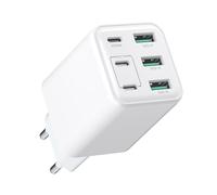 Chargeur USB C, Prise de Charge, Bloc Chargeur USB C 6 Ports 60W, Chargeur Rapide Double PD, USB Secteur, Adaptateur USB Compatible avec iPhone 12/13/14/15/Galaxy S23/S22/tablettes