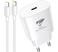 Chargeur Usb C, Prise Usb C Charge Rapide 20w Bloc Chargeur Pour Iphone 13 14 11 12 Pro Max Plus Mini X Xs 8 7 6 Se Ipad, Type C Secteur Adaptateur Mural Alimentation Et 2m Câble Usbc Vers Lightning