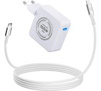 Chargeur USB C Rapide 100W, GaN Alimentation 100 Watt PD 3.0 pour MacBook Air, MacBook Pro, iPhone 15 14, iPad, Samsung Galaxy S24 S23 Ultra, Lenovo, HP, ASUS, Dell Laptop, 2M Câble USB-C 240W