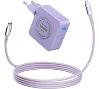 Chargeur USB C Rapide 100W, GaN Alimentation 100 Watt PD 3.0 pour MacBook Air, MacBook Pro, iPhone 15 14, iPad, Samsung Galaxy S24 S23 Ultra, Lenovo, HP, ASUS, Dell Laptop, 2M Câble USB-C 240W