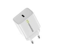 Chargeur USB-C Rapide 20W pour Samsung Galaxy S25 FE Mayaxess Blanc