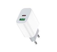 Chargeur USB C Rapide 20W Type C PD et QC 3.0 Adaptateur Secteur USB pour iPhone,iPad,Samsung,Xiaomi,Google