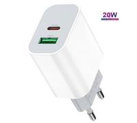 Chargeur Usb C Rapide 20w Type C Pd Et Qc 3.0 Adaptateur Secteur Usb Pour Iphone,Ipad,Samsung,Xiaomi,Google