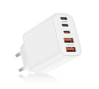 Chargeur USB C Rapide,5 Port【3 USB C+2 USB A】 Prise Multiple Secteur Fast Charger,45W PD+QC Type C Mural Alimentation Adaptateur pour iPhone 16 15 14 13 12 11 Pro Max XS SE Samsung Galaxy,iPad,Xiaomi