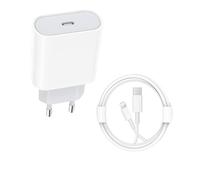 Chargeur USB-C Rapide avec Câble, Adaptateur Secteur Blanc