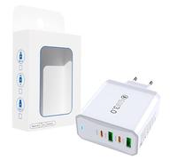 Chargeur USB C Rapide, Chargeur USB, Charge Rapide 100W 4 Ports Compatible avec Plusieurs Appareils, Convient pour iPhone 16/15/14/13/12/11/Pro/Pro Max/X/XS, iPad, Samsung Galaxy, Xiaomi, Huawei