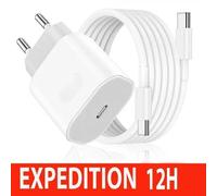 Chargeur USB C Rapide for iPhone 16/16 Pro/16 Pro Max/16 Plus/15 Pro/15 Pro Max/15 Plus, 25W Type C Prise Adaptateur et 2M Cable Mur