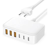 Chargeur USB C Rapide Multiple -100W 6 Port Prise USBC Telephone, Multi Secteur Adaptateur Type C for iPhone,Samsung Galaxy Kalerop