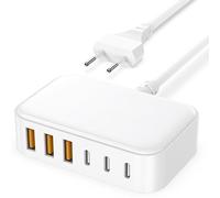 Chargeur USB C Rapide Multiple - 100W 6 Port Prise USBC Telephone, Multi Secteur Adaptateur Type C for iPhone 16 15 14 13 12 11 Pro Max X XS XR 8 7 6S Plus Mini SE, Galaxy Kalerop