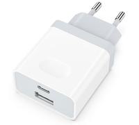 Chargeur USB C, Rapide Prise USBC Replacement for iPhone 16 15 14 13 12 11 Pro Max SE XS XR 8 Plus, Galaxy S23/S22/S21, 20W Adaptateur Embout Type C Secteur Alimentation Multi Bloc Mcukdae 01