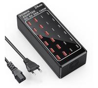 Chargeur USB C, Station de Charge USB de Bureau à 24 Ports 100W/20A, Multiprise USB, Adaptateur Secteur USB C, Prise d'alimentation USB C, Compatible avec iPhone/Samsung/Google/Xiaomi/Huawei.