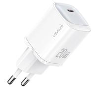 Chargeur USB-C - USAMS - 20 W - Charge rapide PD - Technologie GaN - Blanc