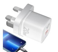 Chargeur USB, chargeur mural USB C 20W - Prix de puissance PD à double port Plux de bloc de charge rapide pour téléphones, tablette, banque d'alimentation