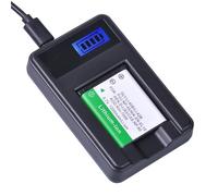 Chargeur USB Compatible avec la Batterie Olympus LI-42B, EN-EL10 et l'écran LCD for appareils Photo NP-45 et D-LI63.(1Battery 1Charger)