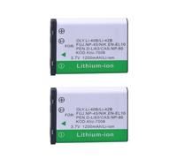 Chargeur USB Compatible avec la Batterie Olympus LI-42B, EN-EL10 et l'écran LCD for appareils Photo NP-45 et D-LI63.(2Battery)