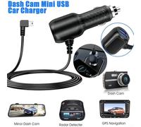 Chargeur USB Dash Cam 11 1.5 m Cordon d'alimentation pour systèmes de navigation GPS, capacité de charge multi-appareils (mini USB droit)