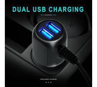 Chargeur USB Dash Cam 11 1.5 m Cordon d'alimentation pour systèmes de navigation GPS, capacité de charge multi-appareils (mini USB droit)