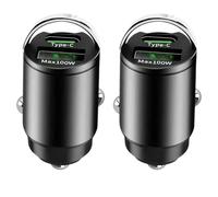Chargeur USB de voiture, chargeur de sortie de charge 100 W, 2 adaptateurs de voiture USB/Type-C, chargeurs de sortie de charge rapide, chargeur de voiture Pd Qc 3.0, adaptateur smartphone pour SUV