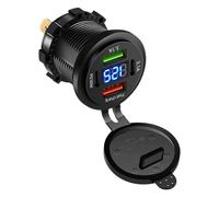 Chargeur USB de voiture | Dispositif de charge d'affichage numérique à 4 ports,Chargeur de téléphone automobile | Pour les conducteurs Les amateurs de plein air Voyage en voiture Camping Voyage