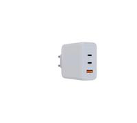 Chargeur USB de Voyage/Mural 100 W Gan2 avec 2 Ports Type-C et 1 USB 3.0, matériau Plastique, Dimensions compactes. Conçu pour : Charger des appareils électroniques à la Maison ou en Voyage