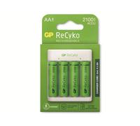 Chargeur USB E411 + 4x ReCyko AA rechargeables 2100mAh