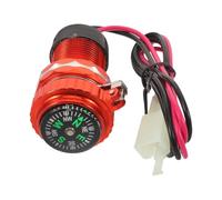 Chargeur USB Étanche pour Moto avec Boussole, Alliage Plastique | Port de Chargement Compact, Gestion Intelligente Batterie, Conduite Quotidienne et Longue Distance, Visibilité Renforcée